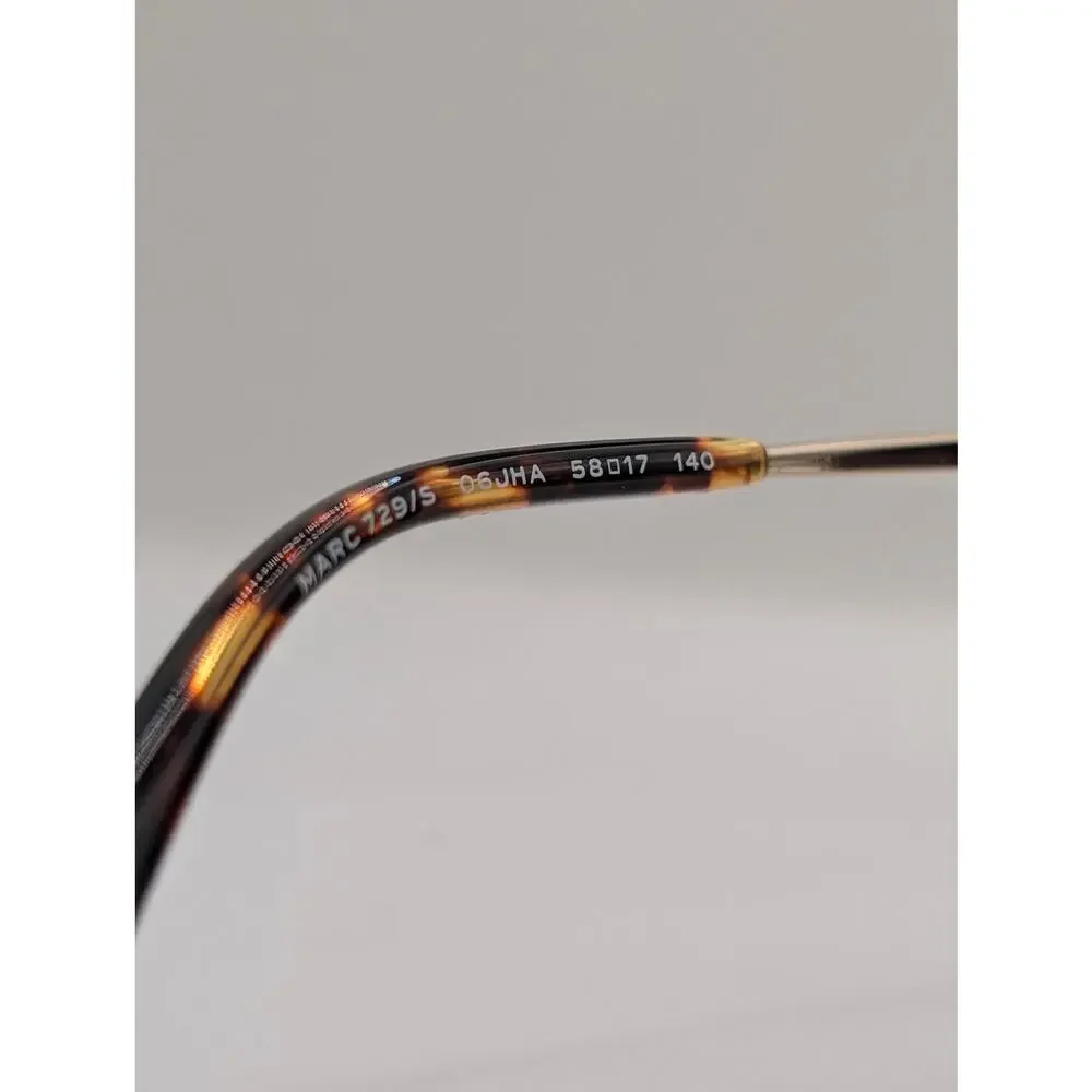 AUTH Marc Jacobs Square Frame Aviator Marc Icon – Tortoise & Gold – Brand New